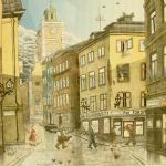 838 2055 Färglitografi